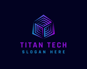 Cyber Tech Cube logo design