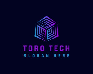 Cyber Tech Cube logo design