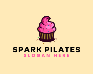 Cupcake Sprinkle Confectionery Logo