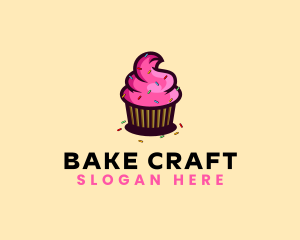 Cupcake Sprinkle Bakery logo design