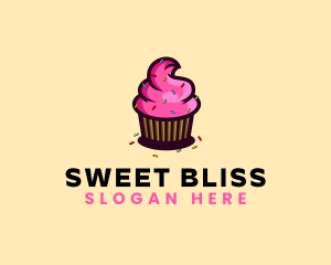 Cupcake Sprinkle Bakery logo design