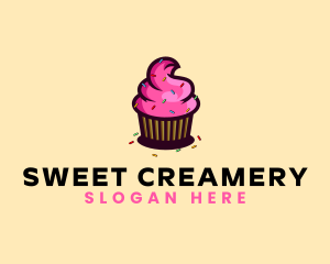 Cupcake Sprinkle Bakery logo design