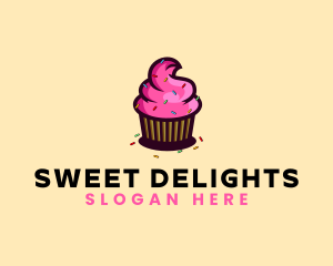 Cupcake Sprinkle Bakery logo design