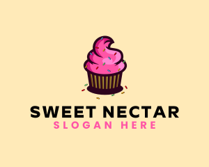 Cupcake Sprinkle Bakery logo design