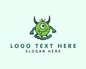 Plushie - Three Legged Monster logo design