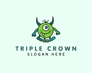 Three - Three Legged Monster logo design