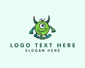 Three - Three Legged Monster logo design