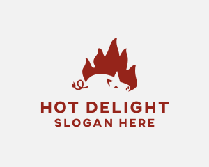 Fire Pig Roasting logo design