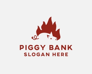 Fire Pig Roasting logo design