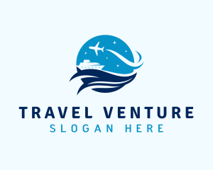 Trip - Cruise & Airplane Trip logo design