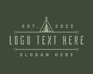 Nature Camping Tent Logo