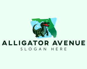 Florida Wild Alligator logo design