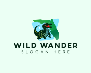 Florida Wild Alligator logo design