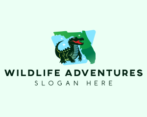 Florida Wild Alligator logo design