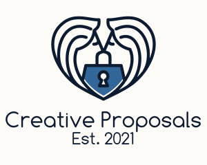 Proposal - Kiss Lock Heart logo design
