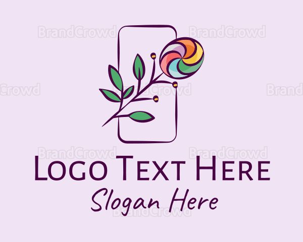 Natural Colorful Candy Plant Logo