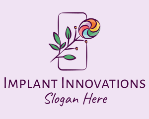 Natural Colorful Candy Plant Logo