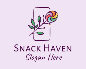 Natural Colorful Candy Plant logo design