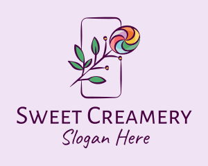 Natural Colorful Candy Plant logo design