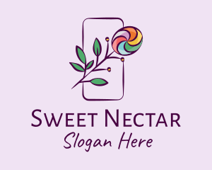 Natural Colorful Candy Plant logo design