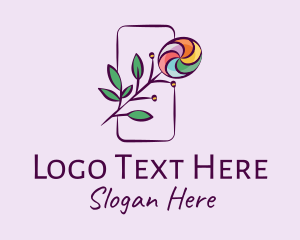 Letter Co - Natural Colorful Candy Plant logo design