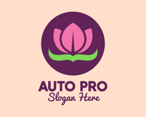 Pink Lotus Flower Logo