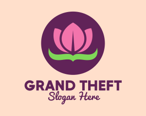 Pink Lotus Flower Logo