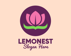 Pink Lotus Flower Logo