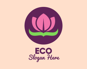 Beauty Shop - Pink Lotus Flower logo design