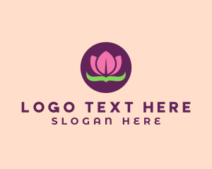 Corporate - Pink Lotus Flower logo design