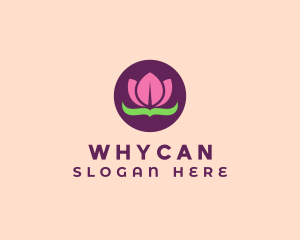 Pink Lotus Flower Logo