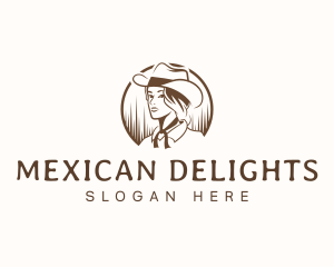 Cowgirl Mexico Beauty logo design