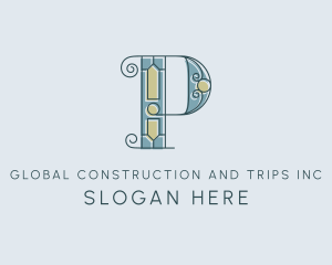 Event Styling - Decorative Letter P logo design