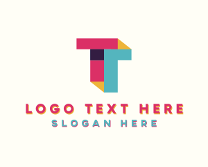 Origami - Stylish Agency Letter T logo design