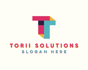 Stylish Agency Letter T logo design