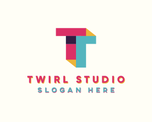 Stylish Agency Letter T logo design