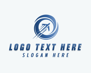 Shipping - Logistics Delivery Plane logo design