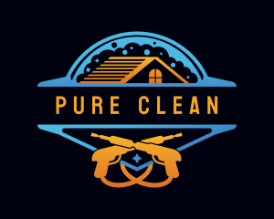 Power Wash Clean Sanitation logo design