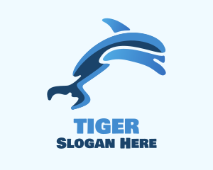 Blue Dolphin Swim Logo