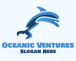 Blue Dolphin Swim logo design