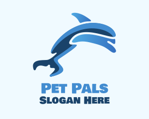 Blue Dolphin Swim logo design