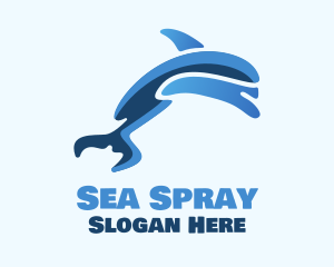 Blue Dolphin Swim logo design