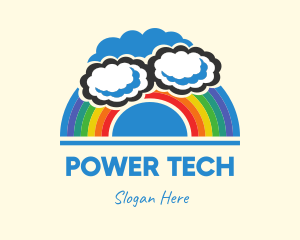 Transgender - Cloudy Nursery Rainbow logo design