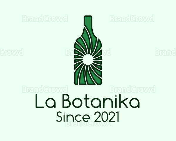 Green Wine Bottle Logo