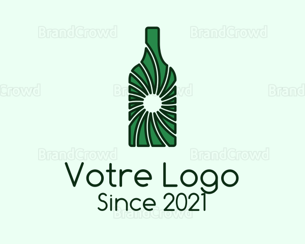 Green Wine Bottle Logo