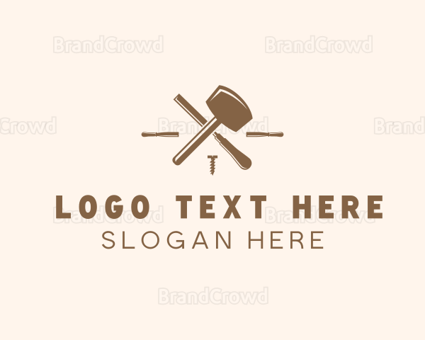 Lumberjack Woodworking Tools Logo