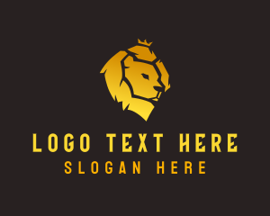 Avatar - Lion Crown Feline logo design