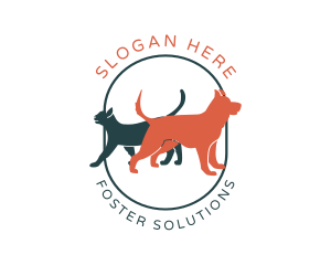 Dog Cat Veterinary logo design