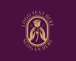 Yogi - Rose Flower Arrangement logo design