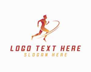 Cardio - Running Sports Endurance Training logo design